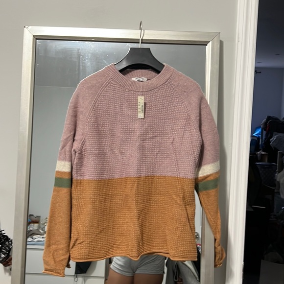 NWT Madewell Colorblock pullover sweater size xs - Picture 3 of 6